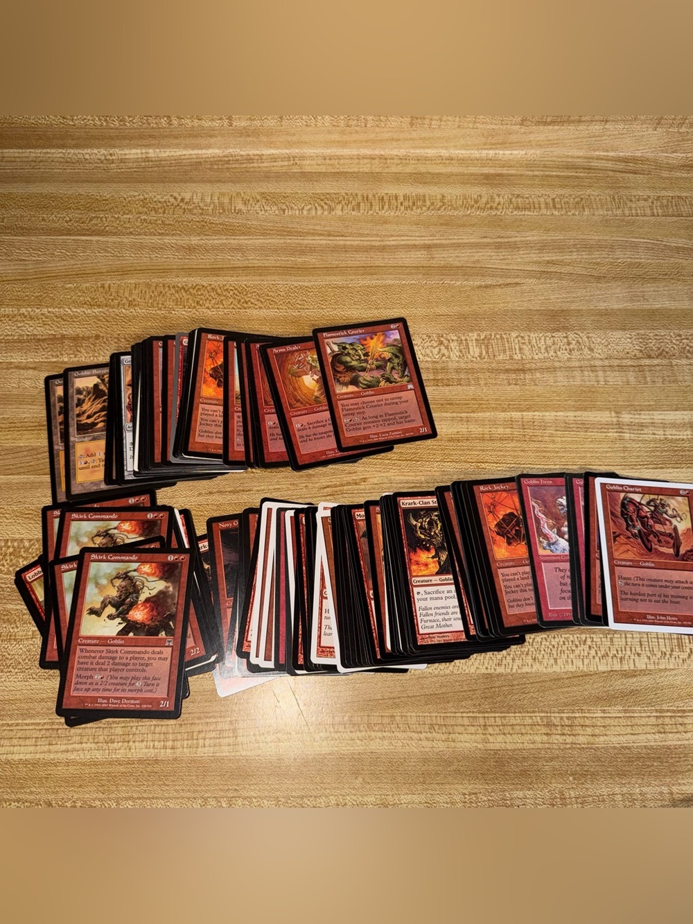 Magic‎ the Gathering lot of 130 cards Goblin cards mixed lot